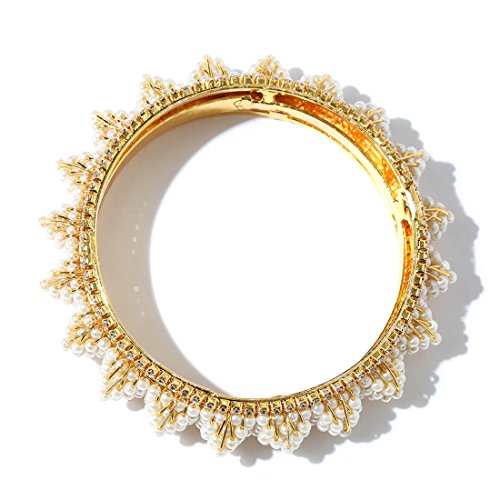 Handcrafted Pearls Studded Traditional Bangles Set